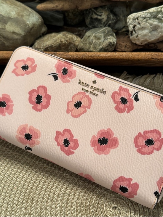 kate spade Handbags - kate spade Pink Floral Zip Around Continental Wallet